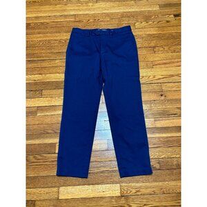 Banana Republic Mens Traveler Slim Fit Chino Pants Size 35x28 Blue Stretch Twill